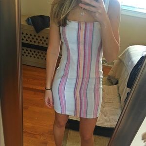 Forever 21 Striped Linen Dress